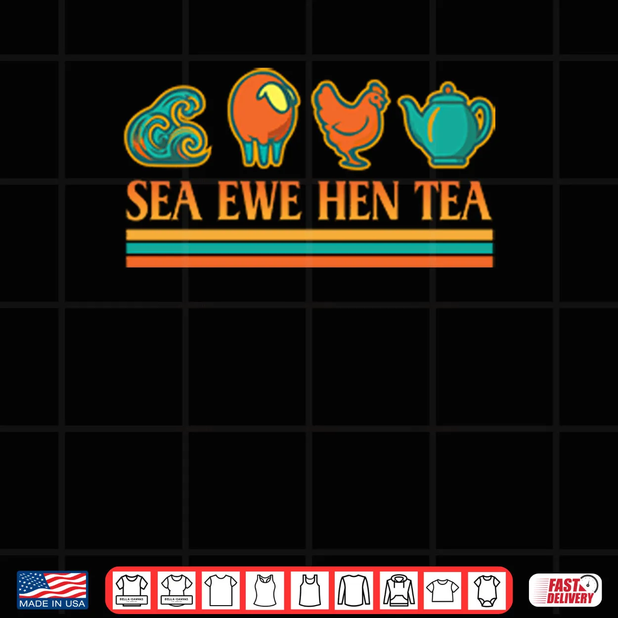 Sea Ewe Hen Tea T Shirt Sea Ewe Hen Tea T Shirt
