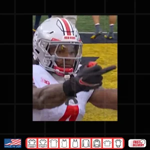 Jeremiah Smith Flips Off Michigan Fan Football Shirt 4 Design Jeremiah Smith Flips Off Michigan Fan Football Shirt 1