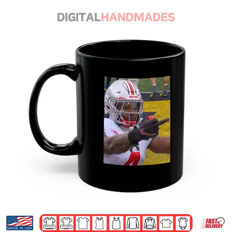 Mug Jeremiah Smith Flips Off Michigan Fan Football Shirt 1