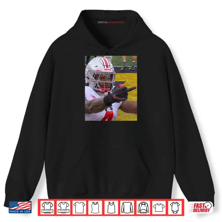 Hoodie Jeremiah Smith Flips Off Michigan Fan Football Shirt 1