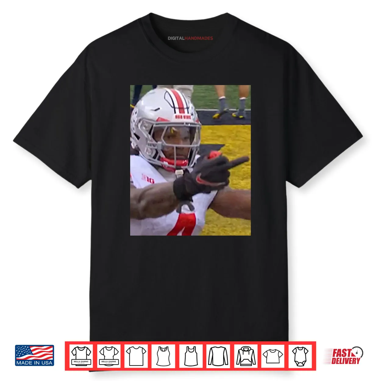 Jeremiah Smith Flips Off Michigan Fan Football Shirt Jeremiah Smith Flips Off Michigan Fan Football Shirt