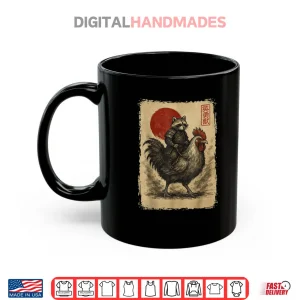 Mug Samurai Raccoon Japanese Graphic Ukiyo e Art Shirt