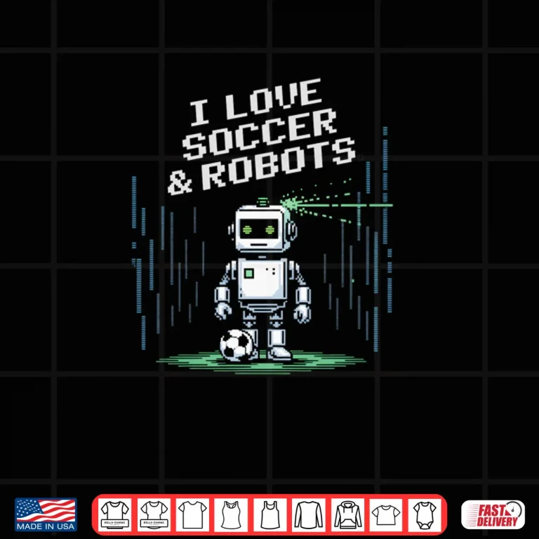 Design Kawaii Love Soccer Robots Just Boy Who Win Goalie Shirt