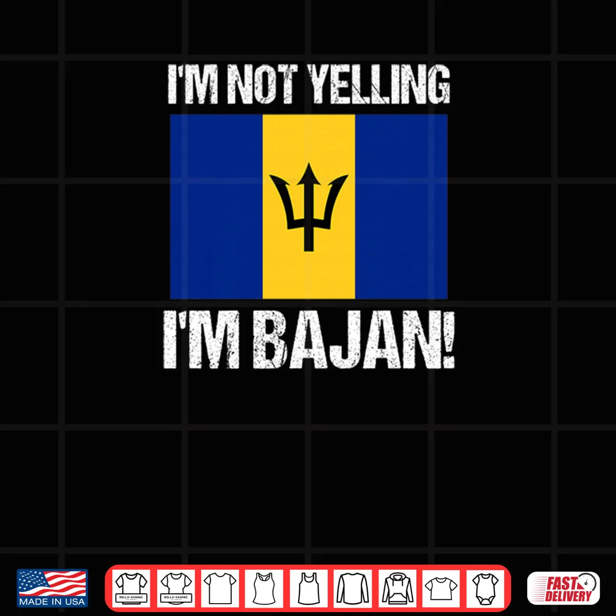 I’m Not Yelling Bajan Country Flag Barbados Culture Shirt I’m Not Yelling Bajan Country Flag Barbados Culture Shirt