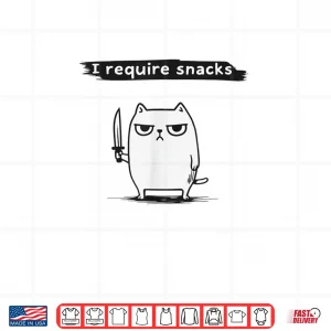 I Require Snacks Angry Cat Meme Shirt 4 Design I Require Snacks Angry Cat Meme Shirt