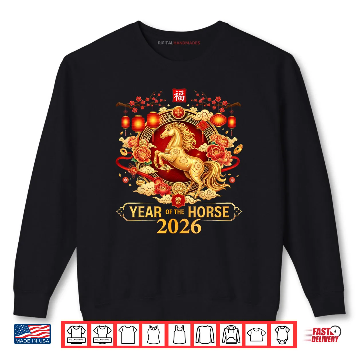 Chinese New Year 2026 Year of The Horse Happy New Year 2026 Shirt Chinese New Year 2026 Year of The Horse Happy New Year 2026 Shirt