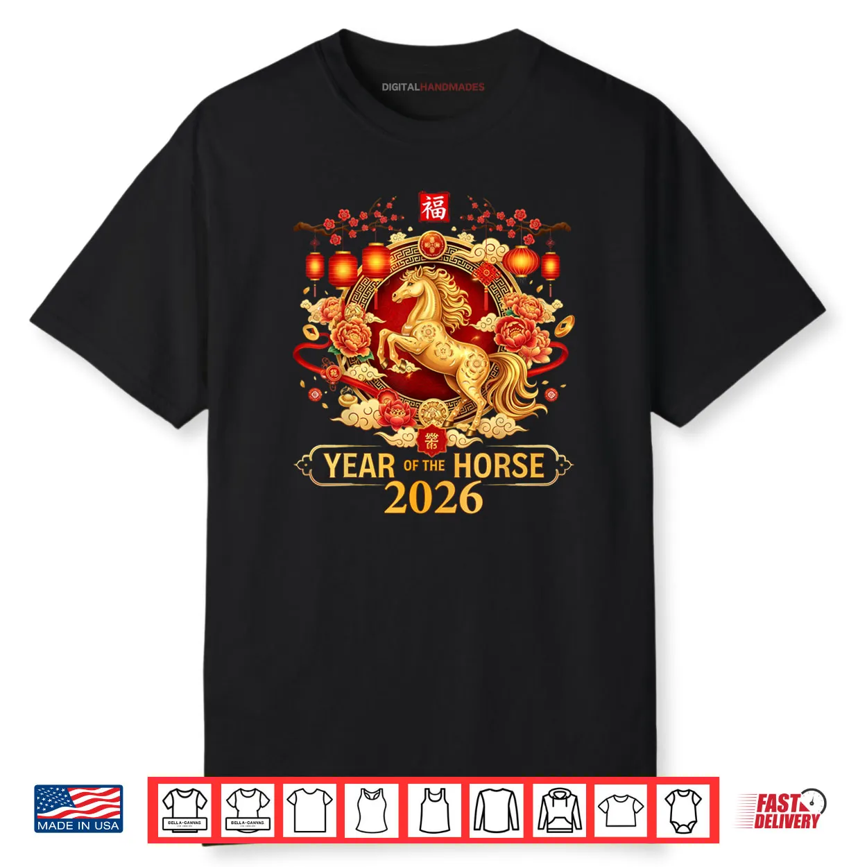 Chinese New Year 2026 Year of The Horse Happy New Year 2026 Shirt Chinese New Year 2026 Year of The Horse Happy New Year 2026 Shirt