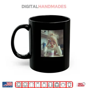 Mug Distressed Doll Face Meme Smoking Sarcastic Humor Shirt