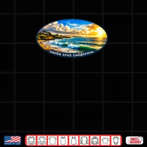 Design Ocean Coastal Art Santa Cruz California Original Photo Shirt