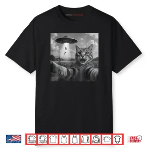 Meme Cat Selfie Six Seven Retro Cat 67 Shirt