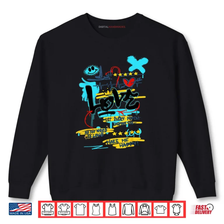 Happy Love Beats Tee Gamma Blue 11s Outfits Matching Shirt 1 Sweatshirt Happy Love Beats Tee Gamma Blue 11s Outfits Matching Shirt