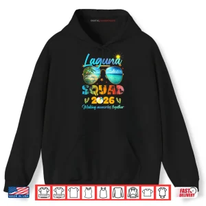 Hoodie Laguna Squad 2026 Tropical Beach Vacation Shirt