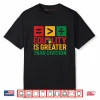 Equality is Greater Than Division Black History Shirt