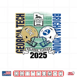 Design Pop Tart Bowl Georgia Tech Brigham Young Orlando Florida 2025 Shirt