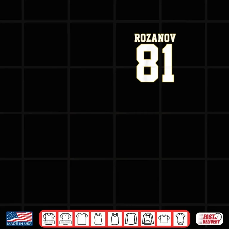 Rozanov 81 Bold Varsity Retro Athletic Number Shirt 3 Design Rozanov 81 Bold Varsity Retro Athletic Number Shirt