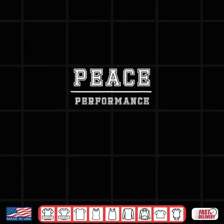 Design Peace Over Performance Minimal Affirmation Design Shirt
