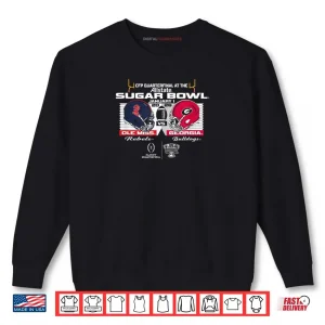 Sweatshirt Ole Miss Rebels vs Georgia Bulldogs CFP Sugar Bowl 2026 Shirt