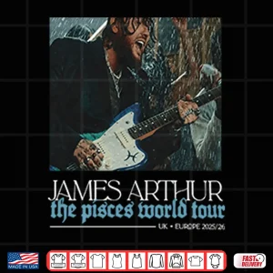 Design James Arthur The Pisces World Tour Shirt