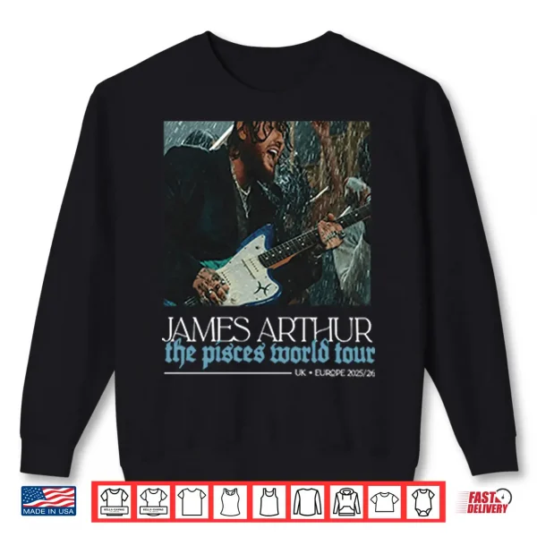 Sweatshirt James Arthur The Pisces World Tour Shirt