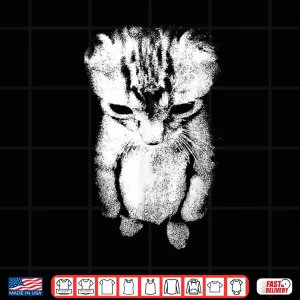 Design Sad Kitten Meme Standing Cat Shirt