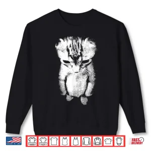 Sweatshirt Sad Kitten Meme Standing Cat Shirt