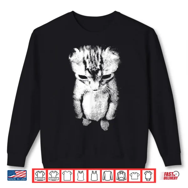 Sweatshirt Sad Kitten Meme Standing Cat Shirt