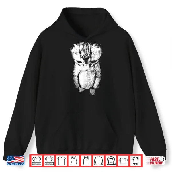 Hoodie Sad Kitten Meme Standing Cat Shirt