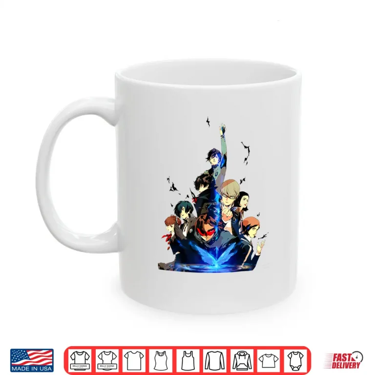 Persona 30Th Anniversary Key Art (White Logo) Atlus Shirt 3 Mug Persona 30Th Anniversary Key Art White Logo Atlus Shirt