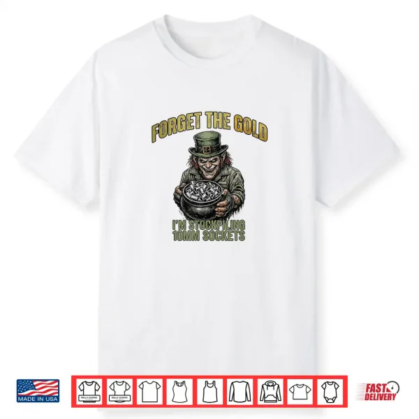 Mechanic St. Patrick’S Day Stockpiling 10Mm Sockets Shirt