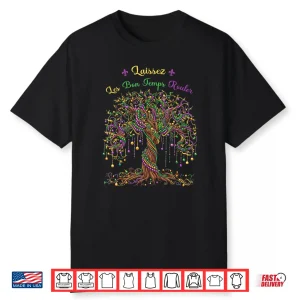 Mardi Gras Beads Tree Funny Carnival New Orleans 2026 Womens Shirt