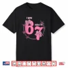 I Was 6 Now Im 7 Birthday Girl 6 7 Bday Coquette Bow 7Th Shirt