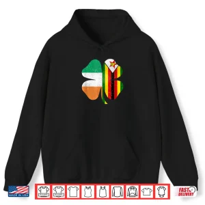 Hoodie Zimbabwean Irish Shamrock Zimbabwe Ireland St. PatrickS Day Shirt