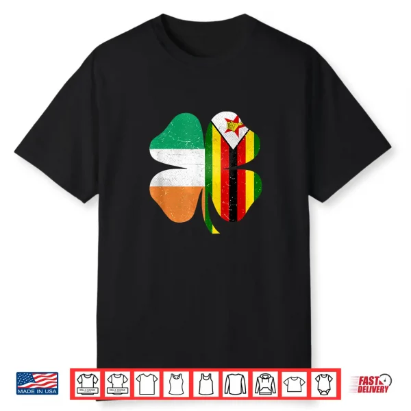 Zimbabwean Irish Shamrock Zimbabwe Ireland St. Patrick’S Day Shirt