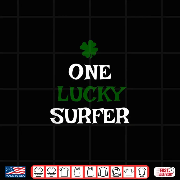 Design One Lucky Surfer St PatrickS Day Irish Surfing Surf Shirt