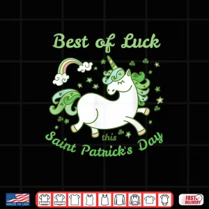 Design Magical St. PatrickS Day Mythical And Pretty Unicorn Shirt