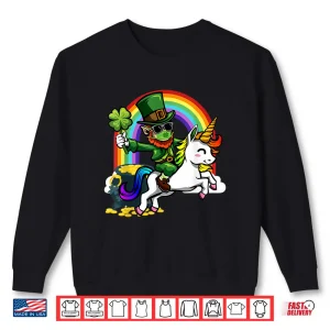 Sweatshirt Leprechaun Rainbow Unicorn Lucky St Patricks Day 2021 Shirt