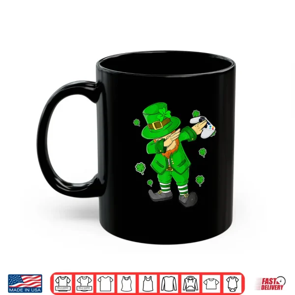 Mug Kids St Patricks Day Leprechaun With Controller Video Games Shirt