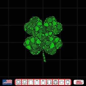 Design Irish Shamrock Green Jewelry Lucky Clover St PatrickS Day Shirt