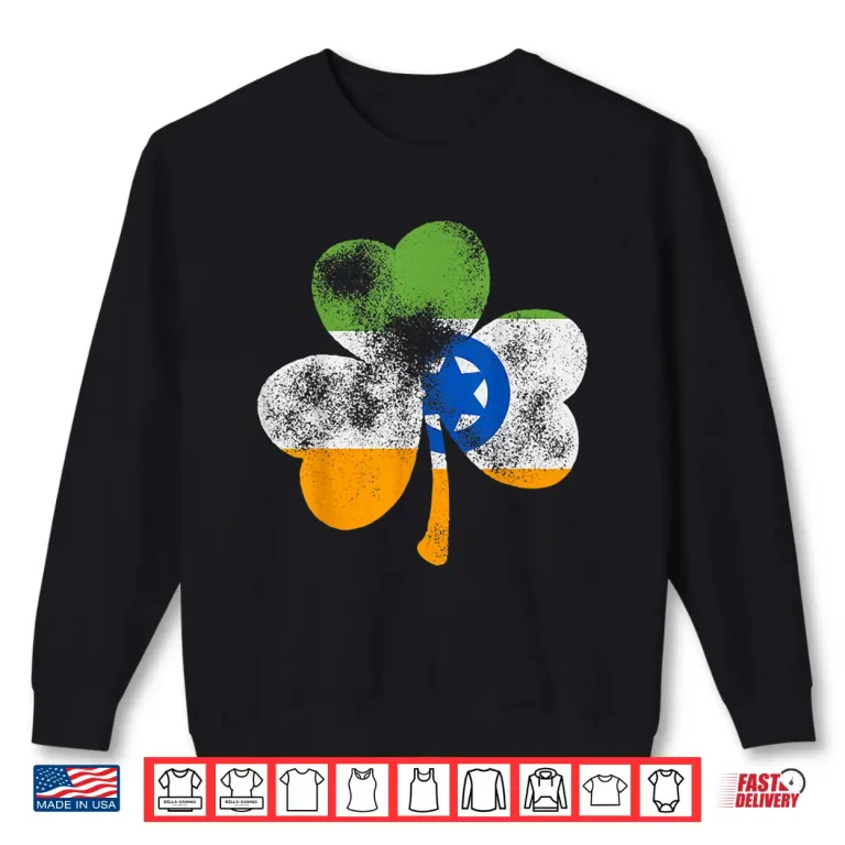 Sweatshirt Irish Indian Shamrock Indian Flag St. PatrickS Day Shirt