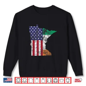 Irish American Flag Minnesota St. Patrick'S Day Vintage Gift Shirt 2 Sweatshirt Irish American Flag Minnesota St. PatrickS Day Vintage Gift Shirt
