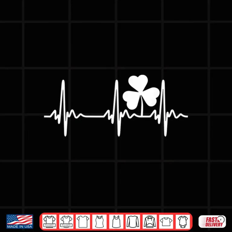 Design Ireland Heartbeat Irish St. PatrickS Day Shirt