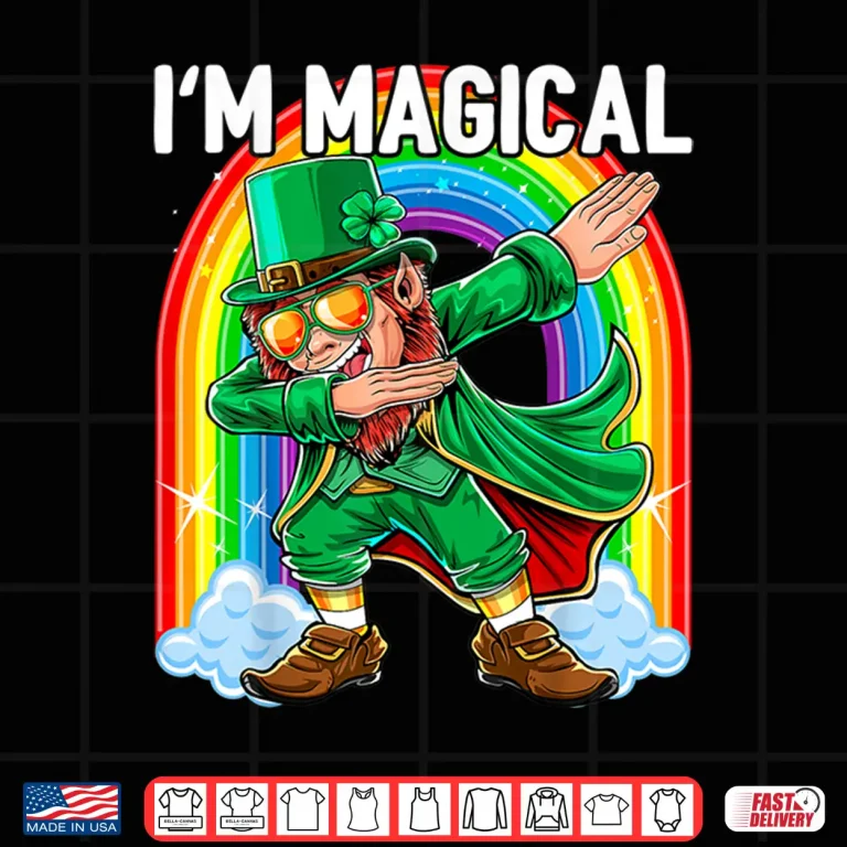 I'M Magical Dabbing Leprechaun St. Patrick'S Day Gift Kids Shirt 4 Design IM Magical Dabbing Leprechaun St. PatrickS Day Gift Kids Shirt