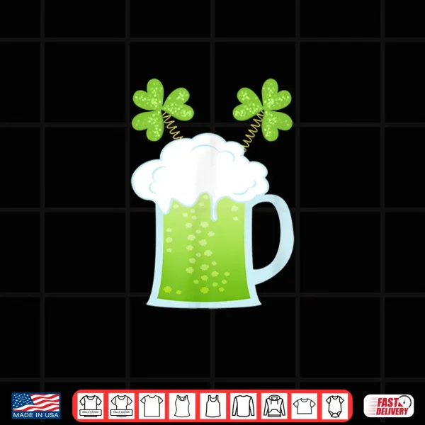 Design Green Beer Day T Shirt St Pattys Paddys Day Drinking Top Shirt