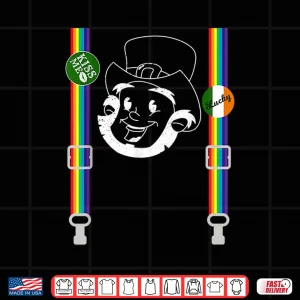Design Funny St. PatrickS Day Shirt With Rainbow Suspenders