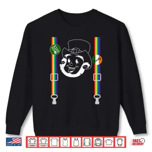 Sweatshirt Funny St. PatrickS Day Shirt With Rainbow Suspenders