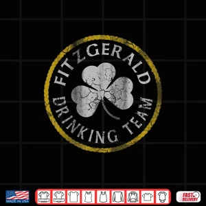 Design Fitzgerald Irish Drinking Team St Patricks Day Family Shirt