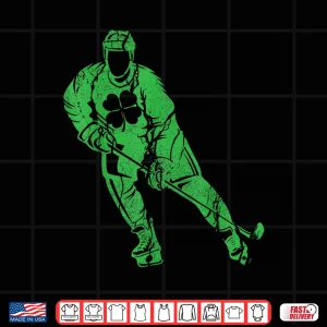 Design St Patricks Day Ice Hockey Shirt For Boys Irish Men Boys Shirt