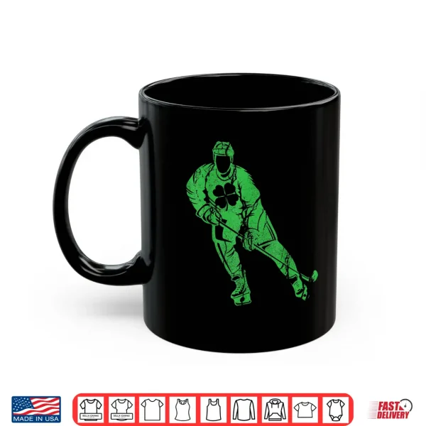 Mug St Patricks Day Ice Hockey Shirt For Boys Irish Men Boys Shirt