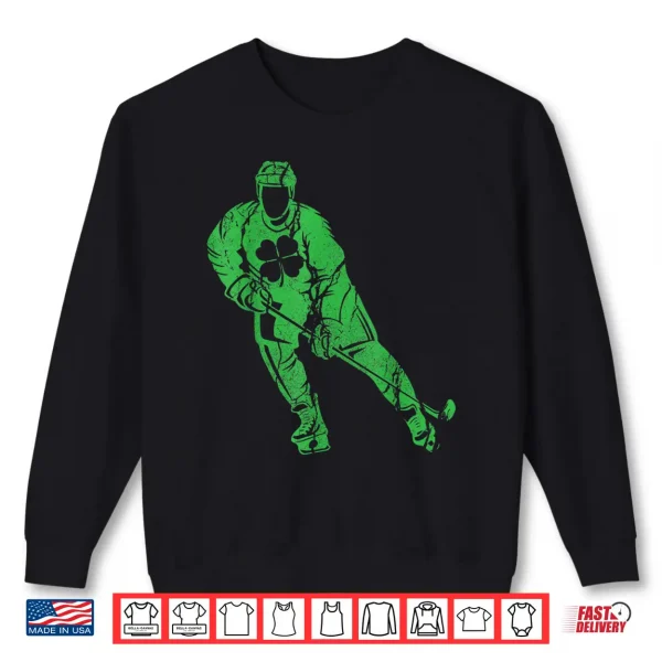 Sweatshirt St Patricks Day Ice Hockey Shirt For Boys Irish Men Boys Shirt