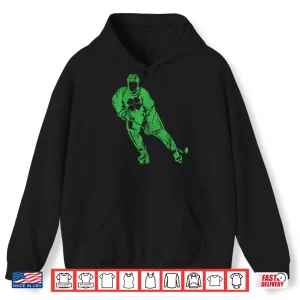 Hoodie St Patricks Day Ice Hockey Shirt For Boys Irish Men Boys Shirt
